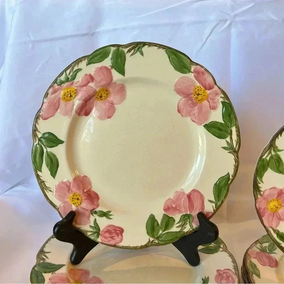 Vintage Franciscan Desert Rose Lunch and Dinner Plate Set of 10 - Picture 4 of 5